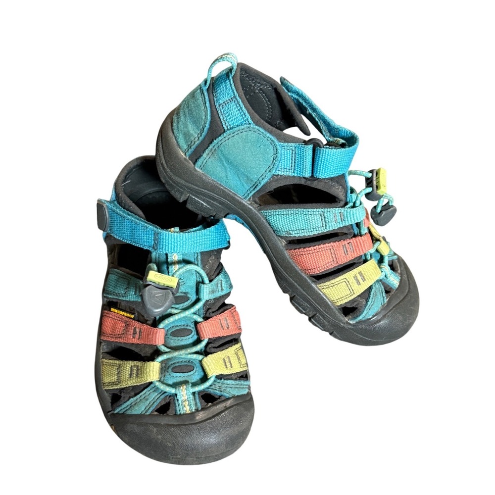 Keen Newport‎ H2 Kid Water Sandals Teal Orange Green Waterproof Sport 12